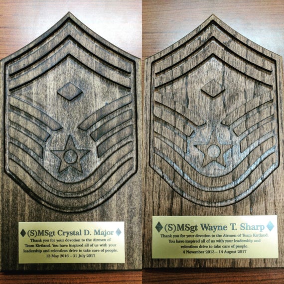 Air Force Enlisted Plaques