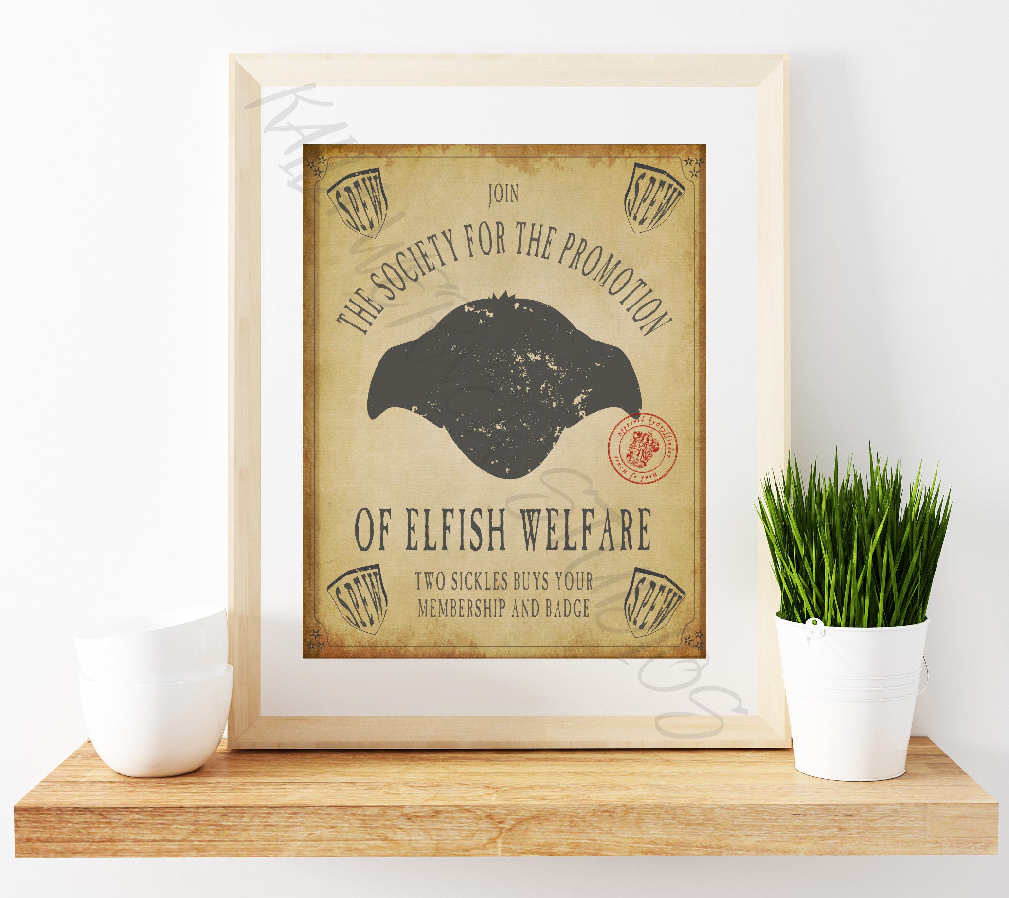 SPEW Advertisement Harry Potter Print