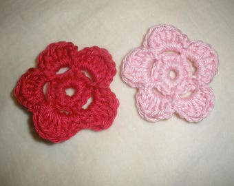 Set of four floral cotton