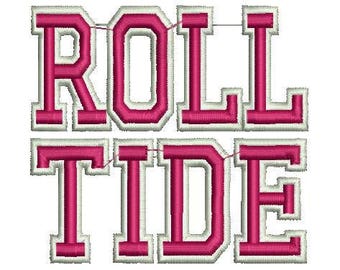 Alabama Roll Tide machine embroidery design Crimson Tide Football