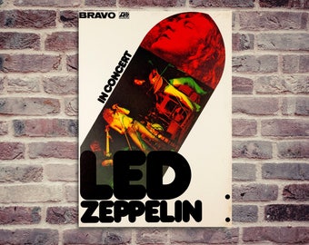 Poster LED Zeppelin Motorship Red – 61x91,5 Cm – Stampa Lucida, Licenza Ufficiale