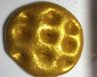 SURPRISE INSIDE! Liquid Gold Slime ~ comes with a free gift! ~ borax-free Slime ~