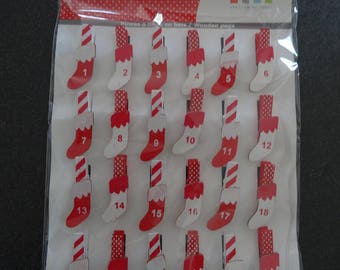24 figures - advent calendar mini socks - darts - artemio