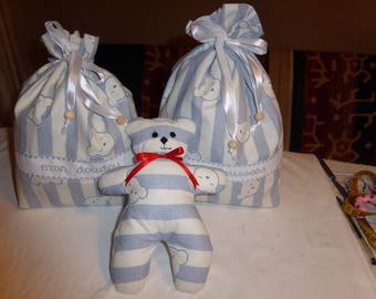 My blanket and my + 1 Teddy bear slippers embroidered bags