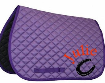 Customize horse saddle pad