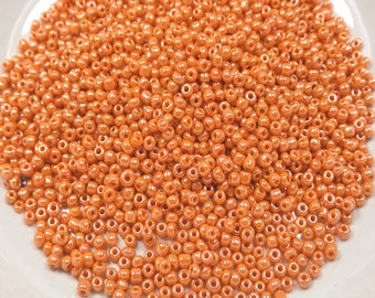 30g de Perles de Rocaille +/- 2mm Rondes en Verre Pêche Peachpuff Opaque