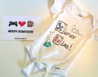 Science Rules Nerdy Baby Bodysuit