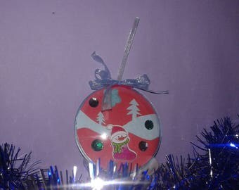 made of plastic Christmas ball