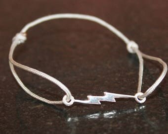 Bracelet gray TAUPE ZIPPER 925 Silver