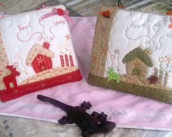 set of 2 PILLOWS... bright wild nature...