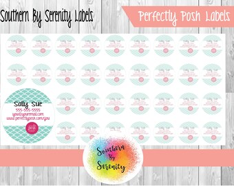 Catalog Label | 1" x 1" | Avery/Vista Print | Printable | Digital File | Perfectly Posh Printable | Posh Compatible