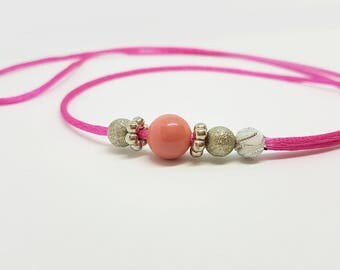 Handmade Dog Show Collar - PINK 001