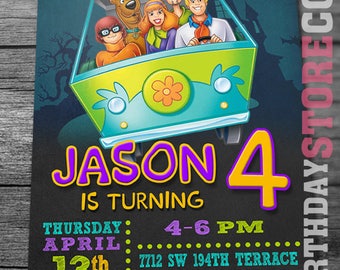 Scooby Doo Invitation, Scooby Doo Birthday Invitation, Scooby Doo Birthday, Scooby Doo Invite, Scooby Doo Party, Scooby Doo Printables