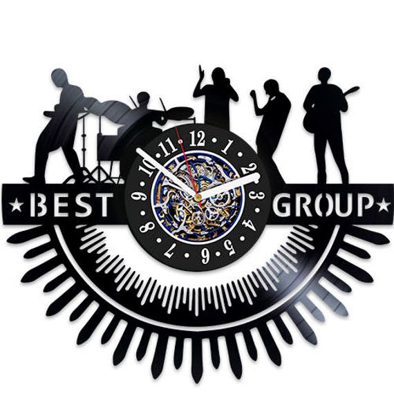 Personalized ClockVinyl Clock Best Band Wall Art Vintage