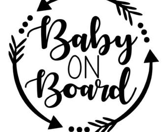 Download Baby on board arrows | Etsy