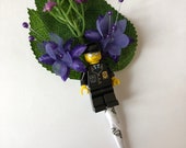 Handmade Lego - Policeman - Wedding Buttonhole / Boutonnieres