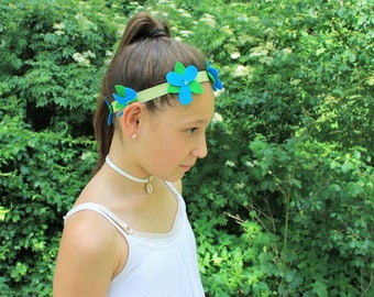Trolls Headband, Poppy Troll Flower Headband, Trolls Poppy Headband, Troll Floral Headpiece, Poppy Flower Crown, Troll Crown