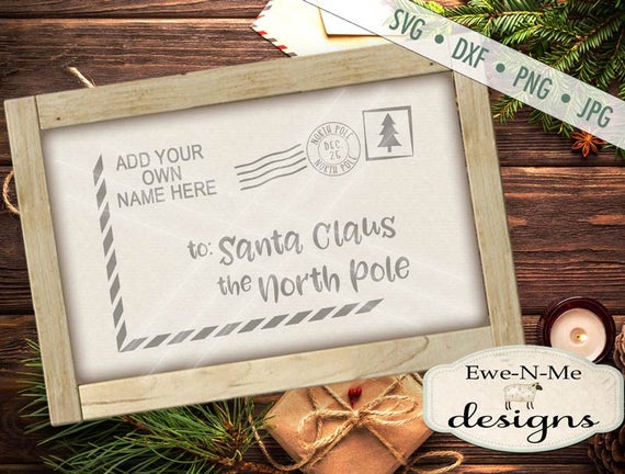 Download Santa Letter SVG Santa Envelope svg Christmas svg