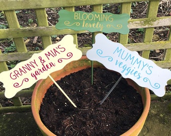 Personalised Garden Plant Markers