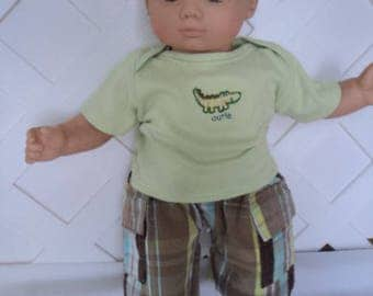 Bitty Baby Boy 2 pc. cute  pants set, doll clothes