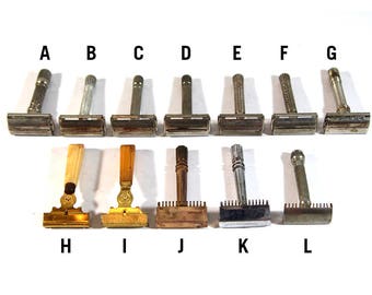 YOU PICK Vintage Safety Razor – Gillette, Fat Boy, Super Speed, Old Type, Gem Micromatic, Eversharp Shick, Shick Injector