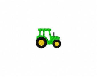 Tractor Embroidery Design Tiny Small Mini Farm // Machine Embroidery Design // Joyful Stitches