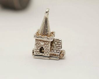 Vintage Sterling Opening Nuvo Wedding Chapel Charm
