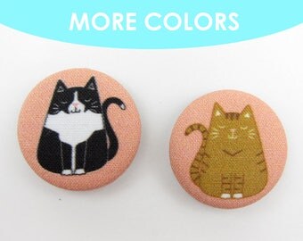 Fat Cat Magnets | Crazy Cat Lady | Cat Lover | Refrigerator Magnets | Office Magnets | Stocking Stuffer | Gifts for Her | Cat Person