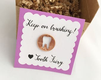 Tooth Fairy coin, tooth fairy gift, receipt from Fairy