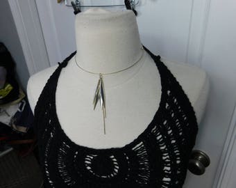 Beautiful Vintage Silver Choker Style Necklace