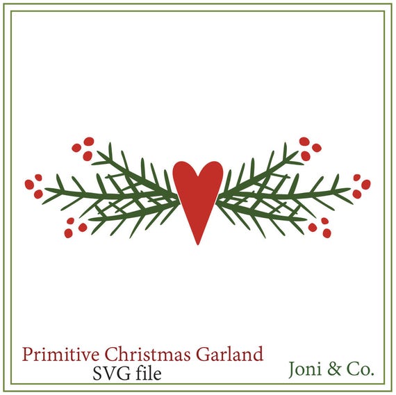 Download Primitive Christmas svg Primitive Garland svgChristmas