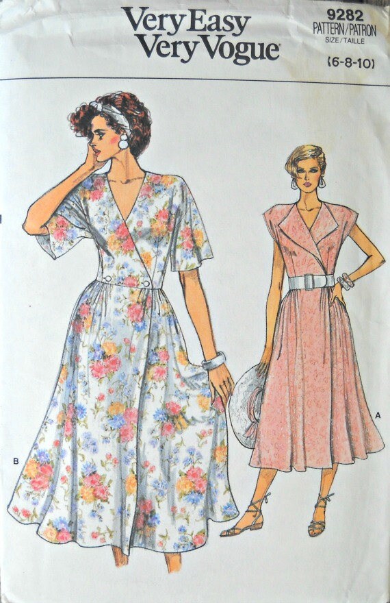 Very Easy Very Vogue 9282 Misses Dress pattern sizes 6 8