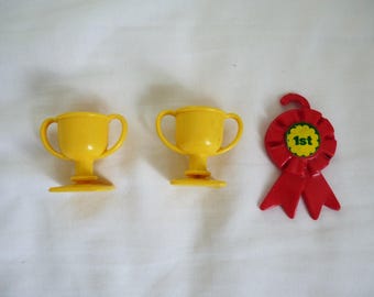 Vintage G1 my little pony rosette and trophies