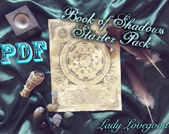 Book of Shadows Basics Package - 10 Pages - Printable PDF