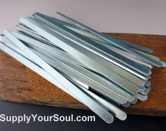 Aluminum Bracelet Blanks, 1/4"x6", Metal Cuff Bracelet, 14G Aluminum Stamping Blanks, Cuff Blanks, Choose 4 to 96