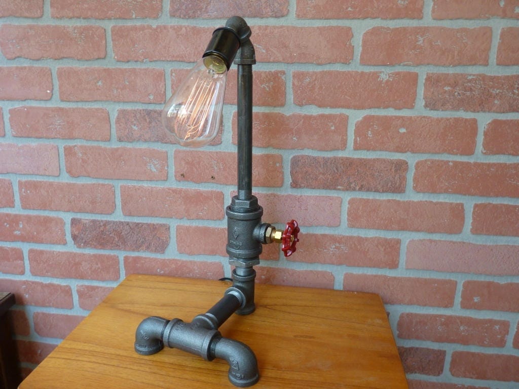 FAUCET HANDLE DIMMER Pipe lamp with faucet dimmer handle