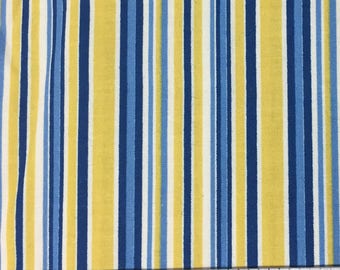 Yellow blue fabric | Etsy