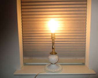 Vintage Milk Glass Table Lamp