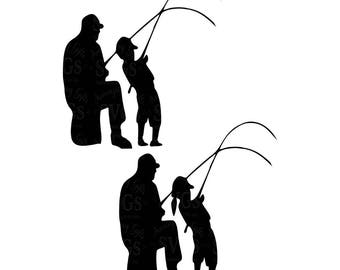 Free Free 220 Dad Daughter Fishing Svg SVG PNG EPS DXF File