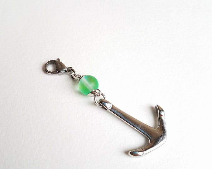 Fisherman Love Anniversary boat lover with Stainless steel anchor keychain charm handmade card for sea lover fisherman Birthday card