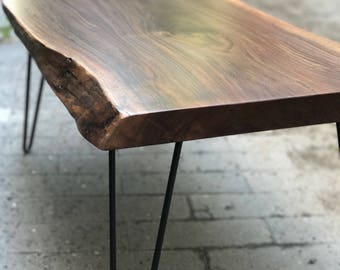 Live Edge Coffee Table, Wood Coffee Table, Table, Living Room Table, Minimalist Coffee Table