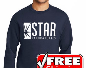 navy blue star labs sweatshirt