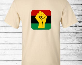Pan African Flag T-Shirt, Africa Shirt, Black Lives Matter Shirt, Hippie Shirt, Graphic Tee, Boho Buttons, Activism, Political Shirt, Resist