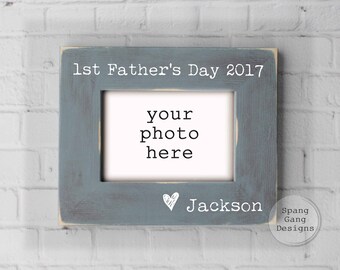 First Father's Day photo frame | Father's Day Gift | Personalized Gift for Dad | Gift for new Dad | Photo Frame for Daddy | MD041stDadDay