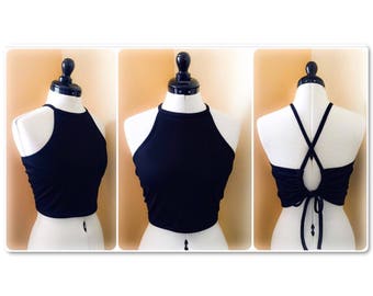 Adjustable and Halter Crop Top