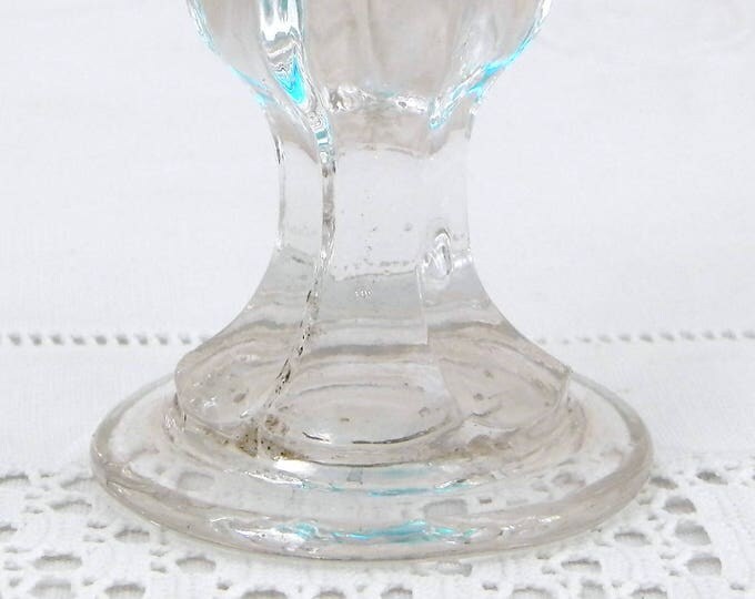 2 Antique French Deceptive Firing Glasses, French Shot Toasting Stem Glass from France, Bistro Man Cave Barware Decor, French Drinking