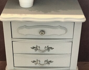 Light Grey French Provincial Nightstand