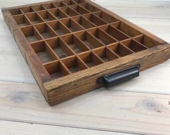 Printer press Drawer Antique, Printers Drawer, Display Case