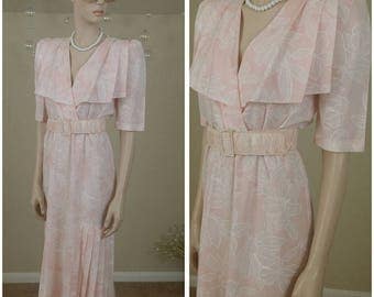 pink Vintage 80s dress by Oops California Size 5-6