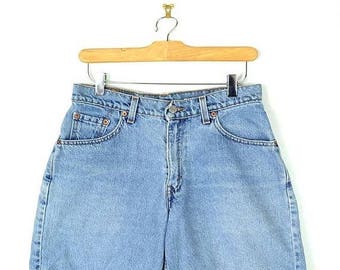 ON SALE Vintage LEVI'S Blue Denim Shorts from 90's/W27*